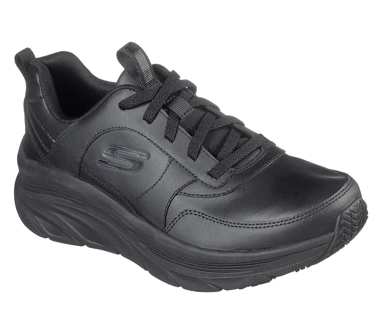 Skechers Men's Black Leather EH Slip-Resistant Soft Toe Work Shoe 7715 –  West Point Safety Shoes